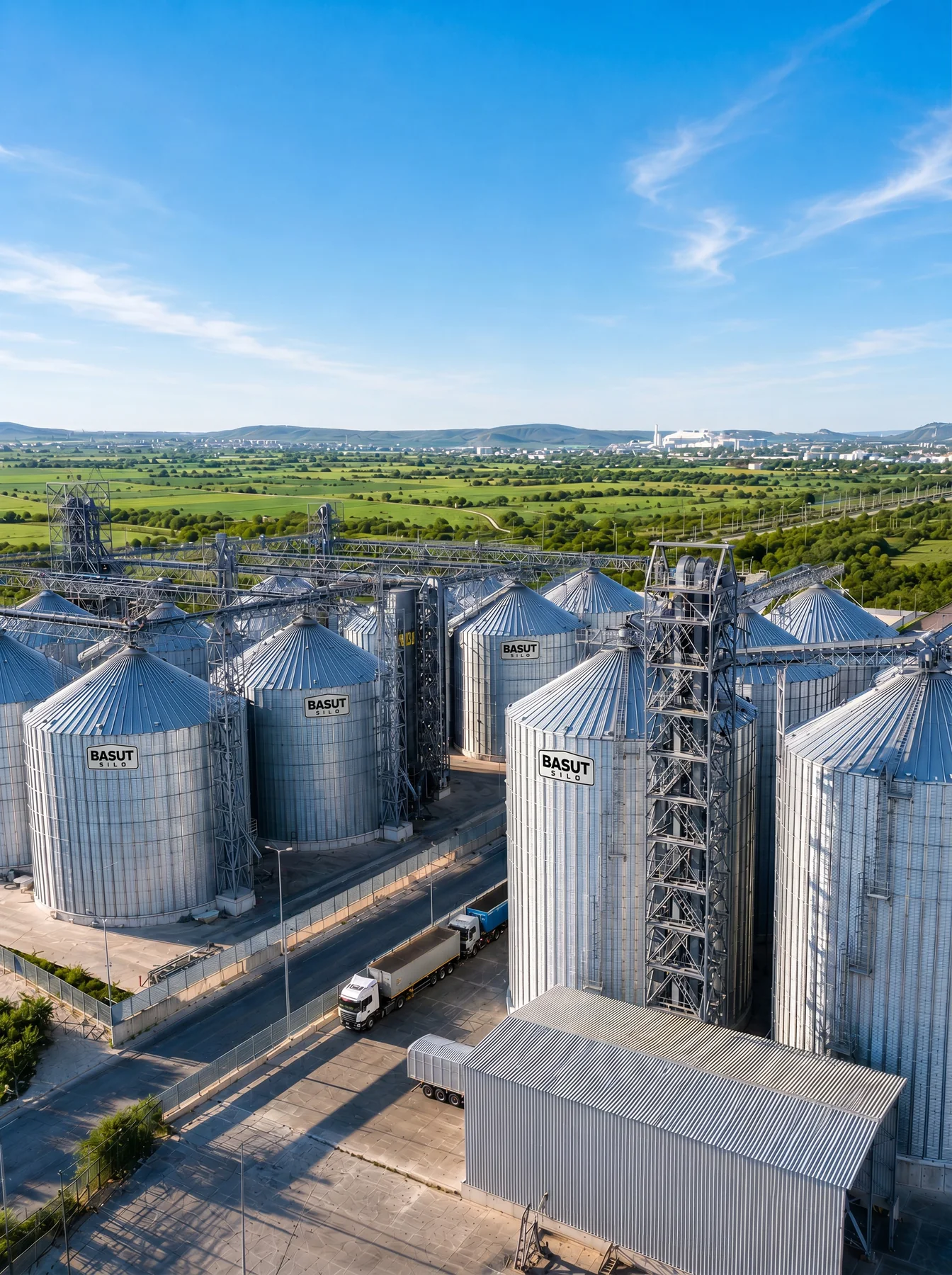 Düz Tabanlı Silo